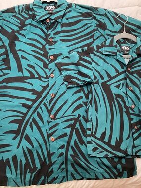 Rix Hawaii Aloha Shirt Mens Large/Boys size 4
